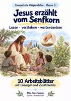 Vorschau - Arbeitsblätter - Jesus erzählt vom Senfkorn | Religion Klasse 3 Arbeitsblätter | Evangelische Religionslehre | 10 Arbeitsblätter als PDF - Deckblatt