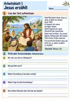 Vorschau - Arbeitsblätter - Jesus erzählt vom Senfkorn | Religion Klasse 3 Arbeitsblätter | Evangelische Religionslehre | 10 Arbeitsblätter als PDF - Seite 1