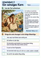 Vorschau - Arbeitsblätter - Jesus erzählt vom Senfkorn | Religion Klasse 3 Arbeitsblätter | Evangelische Religionslehre | 10 Arbeitsblätter als PDF - Seite 2