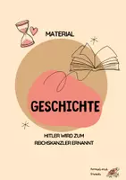 Vorschau - Arbeitsblätter - 01_Hitler wird zum Reichskanzler ernannt - Deckblatt