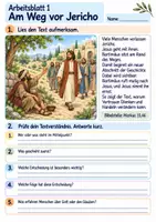 Vorschau - Arbeitsblätter - Bartimäus ruft nach Jesus | Religion Klasse 3 Arbeitsblätter | Evangelische Religionslehre | 10 Arbeitsblätter als PDF - Seite 1