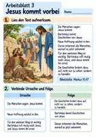 Vorschau - Arbeitsblätter - Bartimäus ruft nach Jesus | Religion Klasse 3 Arbeitsblätter | Evangelische Religionslehre | 10 Arbeitsblätter als PDF - Seite 3