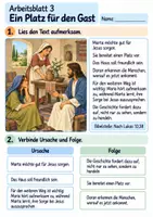 Vorschau - Arbeitsblätter - Maria und Marta hören Jesus zu | Religion Klasse 3 Arbeitsblätter | Evangelische Religionslehre | 10 Arbeitsblätter als PDF - Seite 3