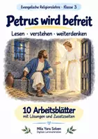 Vorschau - Arbeitsblätter - Petrus wird befreit | Religion Klasse 3 Arbeitsblätter | Evangelische Religionslehre | 10 Arbeitsblätter als PDF - Deckblatt