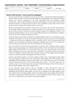 Vorschau - Arbeitsblätter - Klassenarbeit Deutsch RS BW Flugreisen Klasse 9/10 Textverständnis und Argumentieren Abschlussprüfung 2027 - Seite 1