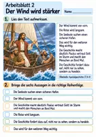 Vorschau - Arbeitsblätter - Paulus im Sturm | Religion Klasse 3 Arbeitsblätter | Evangelische Religionslehre | 10 Arbeitsblätter als PDF - Seite 2