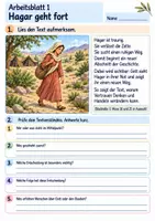 Vorschau - Arbeitsblätter - Hagar – Gott sieht sie | Religion Klasse 3 Arbeitsblätter | Evangelische Religionslehre | 10 Arbeitsblätter als PDF - Seite 1
