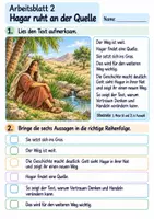 Vorschau - Arbeitsblätter - Hagar – Gott sieht sie | Religion Klasse 3 Arbeitsblätter | Evangelische Religionslehre | 10 Arbeitsblätter als PDF - Seite 2