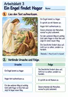 Vorschau - Arbeitsblätter - Hagar – Gott sieht sie | Religion Klasse 3 Arbeitsblätter | Evangelische Religionslehre | 10 Arbeitsblätter als PDF - Seite 3