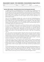 Vorschau - Arbeitsblätter - Klassenarbeit Deutsch RS BW Elternführerschein Klasse 9/10 Textverständnis und Argumentieren Abschlussprüfung 2027 - Seite 1