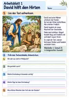 Vorschau - Arbeitsblätter - Abigail bringt Frieden | Religion Klasse 3 Arbeitsblätter | Evangelische Religionslehre | 10 Arbeitsblätter als PDF - Seite 1