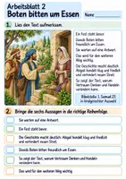Vorschau - Arbeitsblätter - Abigail bringt Frieden | Religion Klasse 3 Arbeitsblätter | Evangelische Religionslehre | 10 Arbeitsblätter als PDF - Seite 2