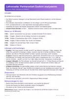 Vorschau - Arbeitsblätter - Gedichtanalyse | Arbeitsheft + Klassenarbeit | Gedichte analysieren mit Metrum & Stilmitteln | Deutsch Klasse 9/10 | mit Lösungen - Seite 2