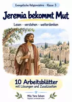 Vorschau - Arbeitsblätter - Jeremia bekommt Mut | Religion Klasse 3 Arbeitsblätter | Evangelische Religionslehre | 10 Arbeitsblätter als PDF - Deckblatt