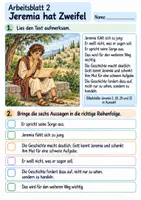 Vorschau - Arbeitsblätter - Jeremia bekommt Mut | Religion Klasse 3 Arbeitsblätter | Evangelische Religionslehre | 10 Arbeitsblätter als PDF - Seite 2