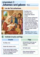 Vorschau - Arbeitsblätter - Johannes bereitet den Weg | Religion Klasse 3 Arbeitsblätter | Evangelische Religionslehre | 10 Arbeitsblätter als PDF - Seite 3