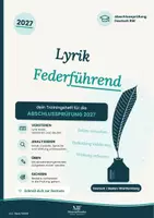 Vorschau - Unterrichtsreihen - Gedichtanalyse Trainingsheft Deutsch Klasse 9/10 mit Lösungen – 96 Seiten | Abschlussprüfung 2027 Realschule BW | Federführend - Deckblatt