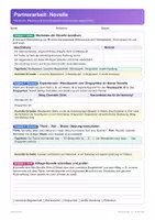 Vorschau - Unterrichtsreihen - Novelle | Arbeitsheft + 2 Klassenarbeiten | Merkmale der Novelle, Wendepunkt, Dingsymbol, Kleist | Deutsch Klasse 9/10 | mit Lösungen - Seite 1
