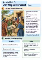 Vorschau - Arbeitsblätter - Vier Freunde bringen einen Mann zu Jesus | Religion Klasse 3 Arbeitsblätter | Evangelische Religionslehre | 10 Arbeitsblätter als PDF - Seite 3