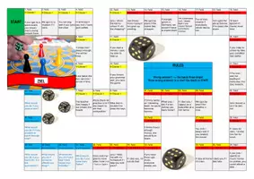 Vorschau - Spiele - Board Game / Brettspiel zu den if Sätzen / if clauses vom Typ 1 und Typ 2 - Mit Anleitung und Lösungen als PDF - Seite 1