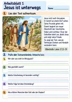 Vorschau - Arbeitsblätter - Einer kehrt zurück und dankt | Religion Klasse 3 Arbeitsblätter | Evangelische Religionslehre | 10 Arbeitsblätter als PDF - Seite 1