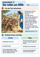Vorschau - Arbeitsblätter - Einer kehrt zurück und dankt | Religion Klasse 3 Arbeitsblätter | Evangelische Religionslehre | 10 Arbeitsblätter als PDF - Seite 3