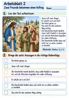 Vorschau - Arbeitsblätter - Jesus zieht in Jerusalem ein | Religion Klasse 3 Arbeitsblätter | Evangelische Religionslehre | 10 Arbeitsblätter als PDF - Seite 2