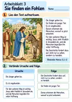 Vorschau - Arbeitsblätter - Jesus zieht in Jerusalem ein | Religion Klasse 3 Arbeitsblätter | Evangelische Religionslehre | 10 Arbeitsblätter als PDF - Seite 3