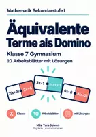 Vorschau - Arbeitsblätter - Äquivalente Terme als Domino - Deckblatt