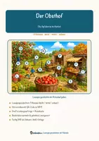 Vorschau - Arbeitsblätter - Der Obsthof – Lesespurgeschichte mit Rätselaufgaben (Klasse 4) - Seite 1