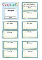Vorschau - Spiele - Lesespiele Ich habe wer hat - Seite 1