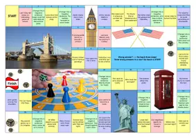 Vorschau - Spiele - Board Game / Brettspiel zum Simple Past für die 7. / 8. Klasse - Mit Anleitung und Lösungen als PDF - Seite 1