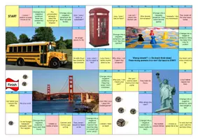 Vorschau - Spiele - Board Game / Brettspiel zum Present Perfect für die 6. / 7. Klasse - Mit Anleitung und Lösungen als PDF - Seite 1