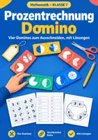 Vorschau - Arbeitsblätter - Prozentrechnung Domino Klasse 7 Spiel - Deckblatt