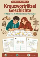 Vorschau - Arbeitsblätter - Kreuzworträtsel Geschichte Klasse 6-8 - Deckblatt