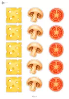 Vorschau - Spiele - Lernspiel Pizza belegen | Zählen lernen Vorschule Kita Klasse 1 ZR 5 - Seite 2