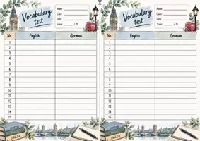 Vorschau - Arbeitsblätter - 🎁 FREEBIE – Vocabulary Tests Englisch | Klasse 5–10 - Seite 1