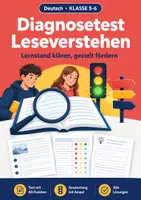 Vorschau - Arbeitsblätter - Diagnosetest Leseverstehen Klasse 5-6 - Deckblatt