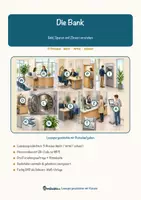 Vorschau - Arbeitsblätter - Die Bank – Lesespurgeschichte mit Rätselaufgaben (Klasse 8) - Seite 1