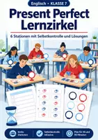 Vorschau - Arbeitsblätter - Present Perfect Stationenlernen Klasse 7 - Deckblatt