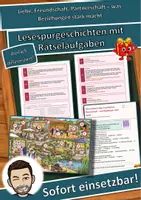 Vorschau - Arbeitsblätter - Liebe, Freundschaft, Partnerschaft – was Beziehungen stark macht – Lesespurgeschichte mit Rätselaufgaben (Klasse 9) - Deckblatt