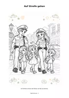 Vorschau - Mal- und Bastelvorlagen - Malbuch - Polizei Berufe kennenlernen - Seite 3