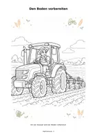 Vorschau - Mal- und Bastelvorlagen - Malbuch - Landwirtschaft Berufe kennenlernen - Seite 2