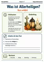 Vorschau - Arbeitsblätter - Allerheiligen einfach erklärt - Seite 2