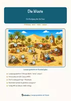 Vorschau - Arbeitsblätter - Die Wüste – Lesespurgeschichte mit Rätselaufgaben (Klasse 4) - Seite 1