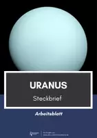 Vorschau - Arbeitsblätter - Steckbrief: Uranus (Planet) inkl. Lösung - Deckblatt