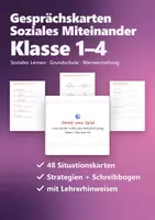Vorschau - Aufgabenkarten - Soziales Miteinander Gesprächskarten – 48 Situationskarten „Was tust du, wenn …?“ Klasse 1 bis 4 - Deckblatt