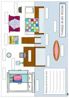 Vorschau - Arbeitsblätter - Materialpaket THINGS IN MY ROOM - Seite 3