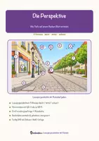 Vorschau - Arbeitsblätter - Die Perspektive – Lesespurgeschichte mit Rätselaufgaben (Klasse 7) - Seite 1