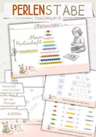 Vorschau - Arbeitsblätter - Montessori - Perlenstäbe - Miniheft - Zahlenraum 10 - Deckblatt